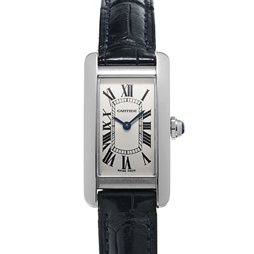 カルティエ タンク アメリカン SM WSTA0016 シルバー レディース 時計 【中古】【wristwatch】