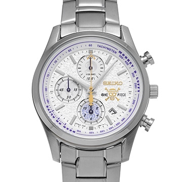 セイコー ワンピース モンキーD・ルフィ ギア5 エディション 7T92-HDH0 シルバー メンズ 時計 【中古】【wristwatch】