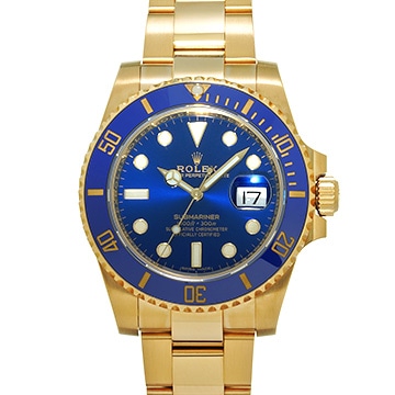 ロレックス サブマリーナ デイト 116618LB ブルー メンズ 時計 【中古】【wristwatch】