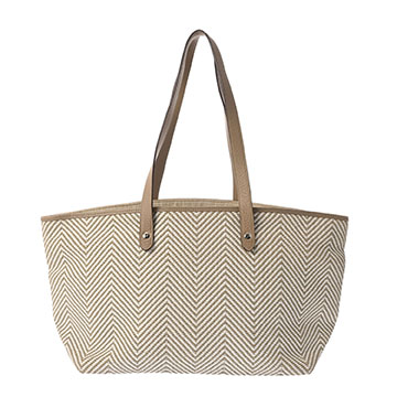 エルメス チェンナイ MM ホワイト/グレージュ キャンバス ユニセックス バッグ 【中古】【bag】
