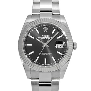 ロレックス デイトジャスト 41 126334 ブライトブラック メンズ 時計 【中古】【wristwatch】
