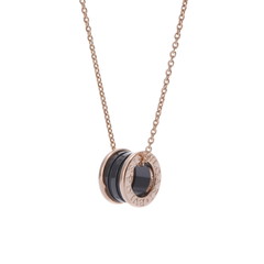 ブルガリ B.ZERO1ネックレス ゴールド K18ピンクゴールド PG/ブラックセラミック レディース ジュエリー 【中古】【jewelry】