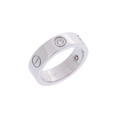 カルティエ ラブリング #50 3PD シルバー K18ホワイトゴールド WG レディース ジュエリー 【中古】【jewelry】