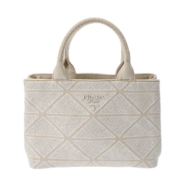 プラダ ミストリノ 2WAY ナチュラル 1BG439 キャンバス レディース バッグ 【中古】【bag】