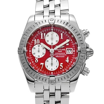 ブライトリング クロノマットエボリューション A156K08PA レッド メンズ 時計 【中古】【wristwatch】