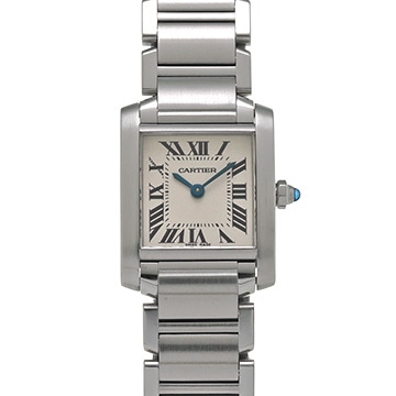 カルティエ タンクフランセーズ SM　 W51008Q3 シルバー レディース 時計 【中古】【wristwatch】