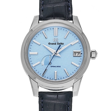 グランドセイコー エレガンスコレクション スプリングドライブ SBGA407 雪白ブルー メンズ 時計 【中古】【wristwatch】
