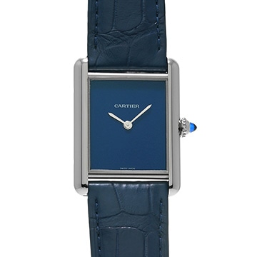 カルティエ タンク マスト LM WSTA0055 ブルーラッカー メンズ 時計 【中古】【wristwatch】