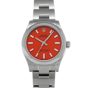 ロレックス オイスターパーペチュアル 31 277200 コーラルレッド ユニセックス 時計 【中古】【wristwatch】