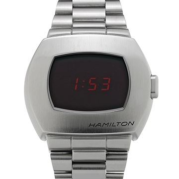 ハミルトン アメリカンクラシック PSR デジタルクォーツ H52414130 ブラック メンズ 時計 【中古】【wristwatch】