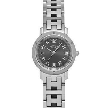 エルメス クリッパー CL4.210 グレー レディース 時計 【中古】【wristwatch】