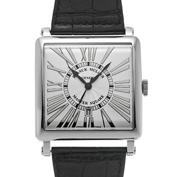 フランクミュラー マスタースクエア レリーフ キング 6000 K SC DT REL R シルバー メンズ 時計 【中古】【wristwatch】