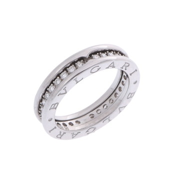 ブルガリ B.ZERO1リング XS #50 シルバー K18ホワイトゴールド WG レディース ジュエリー 【中古】【jewelry】