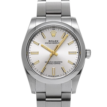 ロレックス オイスターパーペチュアル 34 124200 シルバー ユニセックス 時計 【中古】【wristwatch】
