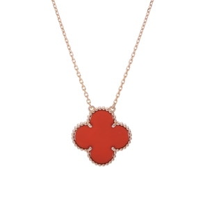 ヴァン クリーフ&アーペル マジックアルハンブラ ネックレス ゴールド K18ピンクゴールド PG レディース ジュエリー 【中古】【jewelry】