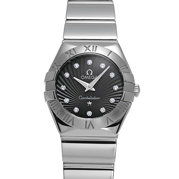 オメガ コンステレーション 123.10.24.60.51.002 ブラック/ダイヤモンド レディース 時計 【中古】【wristwatch】