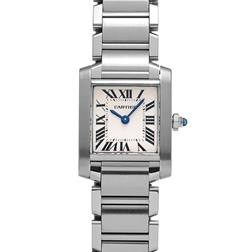 カルティエ タンクフランセーズ SM　 W51008Q3 シルバー レディース 時計 【中古】【wristwatch】