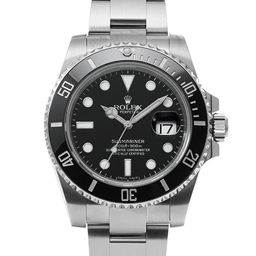 ロレックス サブマリーナ デイト 116610LN ブラック メンズ 時計 【中古】【wristwatch】