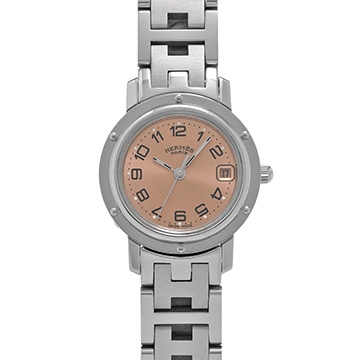 エルメス クリッパー CL4.210.431/3758 ピンク レディース 時計 【中古】【wristwatch】