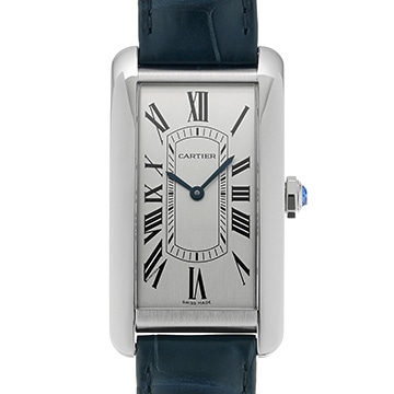 カルティエ タンク アメリカン LM WSTA0083 シルバー メンズ 時計 【中古】【wristwatch】