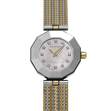 センチュリー プライムタイム 606.7.S.32.10A.SM ピンクシェル/ダイヤモンド レディース 時計 【中古】【wristwatch】