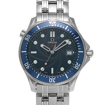オメガ シーマスター 300 コーアクシャル 007 ジェームズボンド 2226.80 ブルー メンズ 時計 【中古】【wristwatch】
