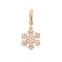 ブルガリ スノーフレーク チャーム ゴールド K18イエローゴールド YG レディース ジュエリー 【中古】【jewelry】