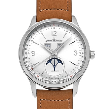 ジャガー ルクルト マスター コントロール カレンダー Q4148420 シルバーグレー メンズ 時計 【中古】【wristwatch】