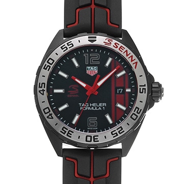 タグ ホイヤー フォーミュラ1 アイルトン・セナ WAZ1014.FT8027 ブラック メンズ 時計 【中古】【wristwatch】