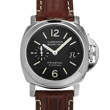 パネライ ルミノールマリーナ オートマティック PAM00104 ブラック メンズ 時計 【中古】【wristwatch】