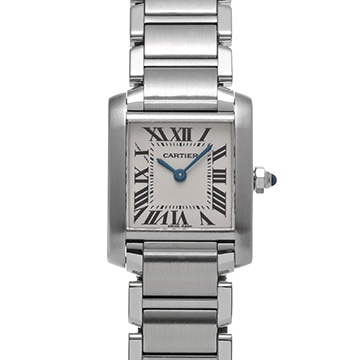 カルティエ タンクフランセーズ SM　 W51008Q3 シルバー レディース 時計 【中古】【wristwatch】