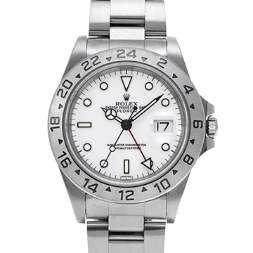 ロレックス エクスプローラーII 16570 ホワイト メンズ 時計 【中古】【wristwatch】