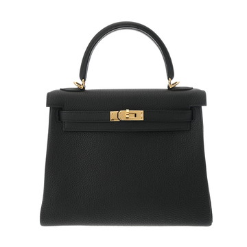 エルメス ケリー 25 内縫い 2WAY ブラック トゴ レディース バッグ 【未使用】【bag】