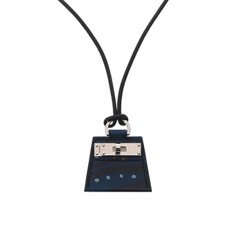 エルメス モンプティケリー PM ネイビー/ブラック/パラジウム金具 ヴォースイフト レディース ジュエリー 【中古】【jewelry】