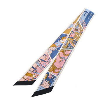 エルメス ツイリー HERMES FACTRY SUITE マルチカラー シルク100％ レディース 【中古】【other】