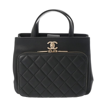 シャネル ビジネス アフィニティ 2WAY ブラック A93795 キャビアスキン レディース バッグ 【中古】【bag】