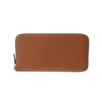 エルメス アザップ ロング シルクイン ゴールド ヴォーエプソン レディース 財布 【中古】【purse】