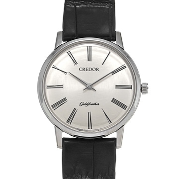 セイコー クレドール ゴールドフェザー 50th GCBY995 シルバー メンズ 時計 【中古】【wristwatch】