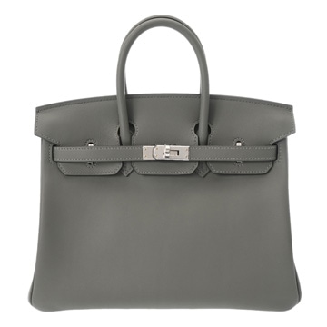 エルメス バーキン 25 グリメイヤー ヴォースイフト レディース バッグ 【中古】【bag】