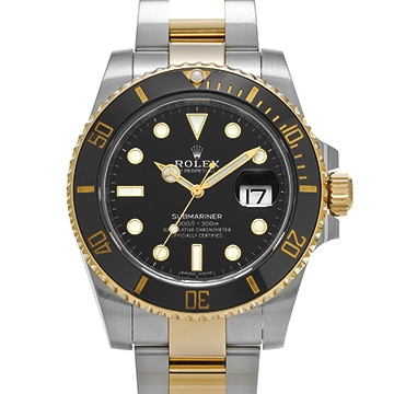 ロレックス サブマリーナ デイト 116613LN ブラック メンズ 時計 【中古】【wristwatch】