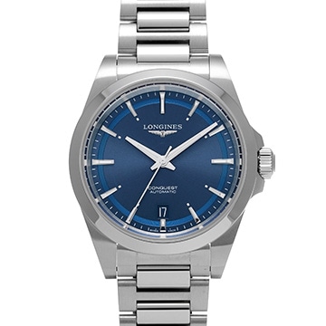 ロンジン コンクエスト L3.720.4.92.6 ブルー メンズ 時計 【中古】【wristwatch】