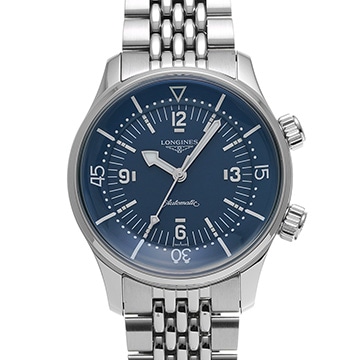 ロンジン レジェンドダイバー L3.764.4.90.6 ブルー メンズ 時計 【中古】【wristwatch】