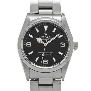 ロレックス エクスプローラー 14270 ブラック メンズ 時計 【中古】【wristwatch】