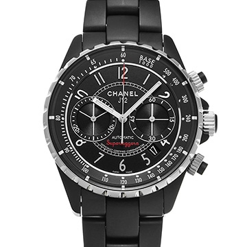 シャネル J12 スーパーレッジェーラ 41MM H3409 ブラック メンズ 時計 【中古】【wristwatch】