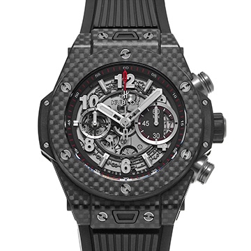 ウブロ ビッグバン ウニコ カーボン 411.QX.1170.RX マットブラックスケルトン メンズ 時計 【中古】【wristwatch】