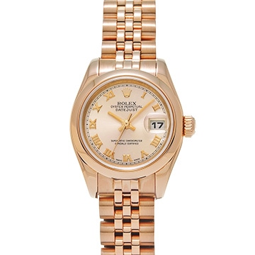 ロレックス デイトジャスト 179165 ピンク レディース 時計 【中古】【wristwatch】