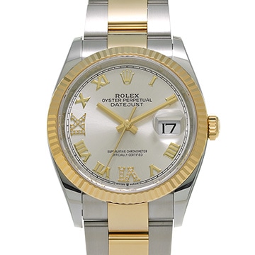 ロレックス デイトジャスト 36 126233 シルバー/ダイヤモンド メンズ 時計 【中古】【wristwatch】