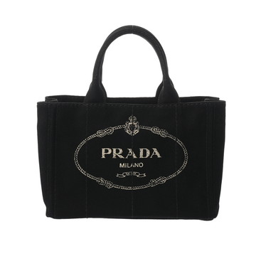 プラダ カナパトート 2WAY ブラック 1BG439 キャンバス レディース バッグ 【中古】【bag】
