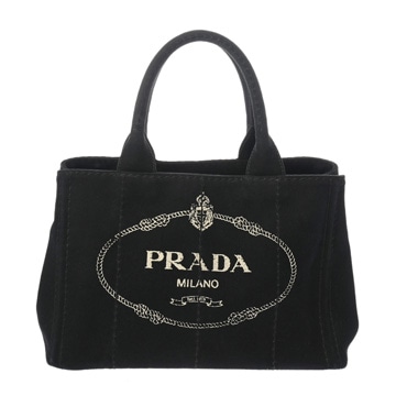 プラダ カナパトート 2WAY ブラック 1BG439 キャンバス レディース バッグ 【中古】【bag】