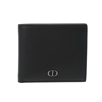 ディオール CD Icon  ブラック 2ESBC027CDI H00N グレインドカーフ メンズ 財布 【中古】【purse】
